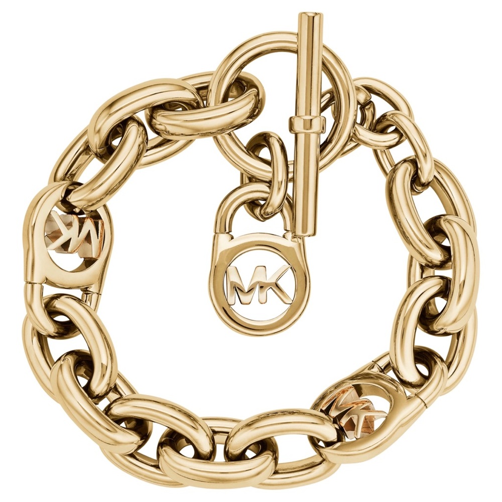 Michael Kors toggle chain link bracelet in Gold